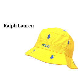 ポロ ラルフローレン マルチポニー刺繍 コットン バケット ハット Polo by Ralph Lauren Multi Pony Bucket Hat US
