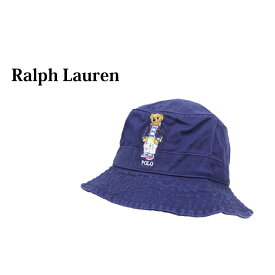 ポロ ラルフローレン ポロベアー刺繍 コットン バケット ハット Polo by Ralph Lauren POLO BEAR Bucket Hat US(NAVY/PAINTED PANTS)