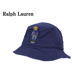 ポロ ラルフローレン ポロベアー刺繍 コットン バケット ハット POLO Ralph Lauren POLO BEAR Bucket Hat US(NAVY/NVY JKT)