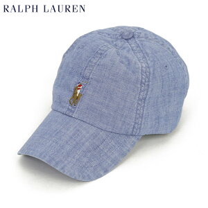 �|�� �����t���[���� �V�����u���[ �L���b�v �����|�C���g �V�O�l�`���[�|�j�[�n�b�g Polo by Ralph Lauren Pony Baseball Chambray Cap US (UPS)