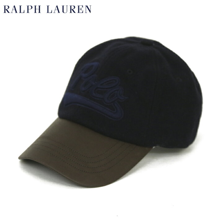 楽天市場】ポロ ラルフローレン ビンテージ レザー/ウール キャップ 