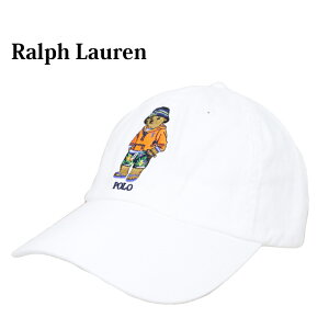 �|�� �����t���[���� �L���b�v �����|�C���g �|���x�A�[�h�J�n�b�g Polo Ralph Lauren POLO BEAR Baseball Cap US (WHITE/F.SHORTS) (UPS)