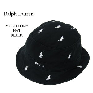 �|�� �����t���[���� �}���`�|�j�[�h�J �R�b�g�� �o�P�b�g �n�b�g Polo by Ralph Lauren Multi Pony Bucket Hat US (UPS)