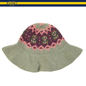 WOMEN RUGBY by Ralph Lauren Fairisle Bucket Hat ラグビー レディース ニット帽 ハット