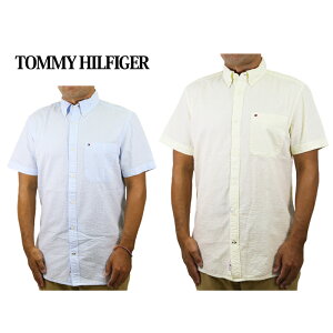 g~[qtBK[ Y M[tBbg VATbJ[ XgCv tbOhJ {^_E Vc TOMMY HILFIGER Men's "REGULAR FIT" S/S Seersucker Stripe B.D. Shirts US