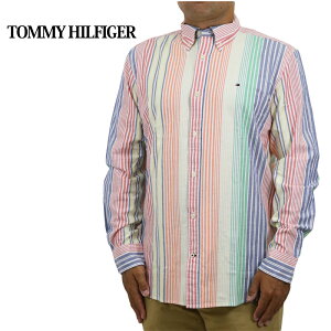 g~[qtBK[ Y M[tBbg Xgb` }`XgCv IbNXtH[h {^_E Vc TOMMY HILFIGER Men's "REGULAR FIT STRETCH" L/S Multi Striped Oxford B.D. Shirts US