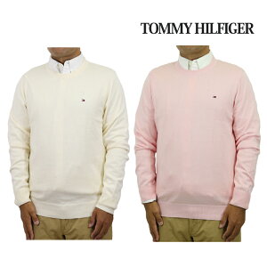 �g�~�[�q���t�B�K�[ �����Y �R�b�g�� �N���[�l�b�N �Z�[�^�[ �j�b�g Tommy Hilfiger Men's Cotton Crew Sweater US