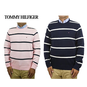 �g�~�[�q���t�B�K�[ �����Y �R�b�g�� �N���[�l�b�N �{�[�_�[ �Z�[�^�[ �j�b�g Tommy Hilfiger Men's Cotton Crew Sweater US