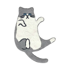 玄関マット アクセントラグ 室内 キャット アクセントマット メール便送料無料 【 猫 ねこ ネコ マット おしゃれ かわいい ラグマット レトロ 小さめ 玄関 ベット 台所 キッチン 洗面所 トイレ フロアマット キッチンマット インテリア 1人暮らし アニマル】父の日