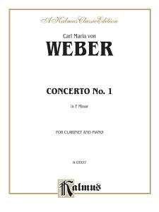y yizy񎞁A[1Tԁ`10zA Nlbg\ Nlbgt 1 wZ i73 iClarinet  Pianoj Clarinet Concerto No. 1 in F Minor Op. 73 /Carl Maria von Webery[ւ
