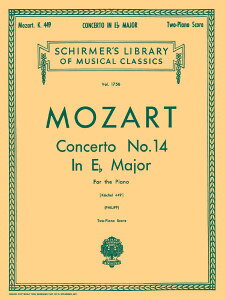 y yizy񎞁A[1Tԁ`10zA sAmt 14 σz i449 i2P4H^XRAj Concerto No. 14 in Eb Major K.449 /Wolfgang Amadeus Mozarty[ւȈꍇz