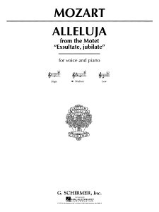 y yizy񎞁A[1Tԁ`10zA A iebguxAׁAKȂ鍰vj ipj Alleluia (from Exsultate Jubilate) (Medium Voice) /Wolfgang Amadeus Mozart