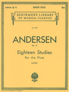 y yizy񎞁A[1Tԁ`10zA t[ĝ߂18̗K i41 iFlutej 18 Studies Op. 41 /Carl Joachim Anderseny[ւȈꍇz