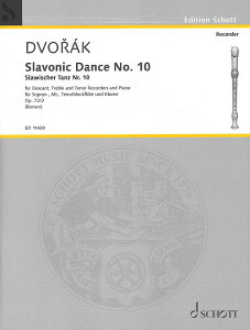 y yizy񎞁A[1Tԁ`10zA R[_[ Xu 10 i72|2 iSAT Recorder  Pianoj Slavonic Dance No 10 Op 722 (3 Recorder & Piano) /Antonin Dvoraky[ւȈꍇ