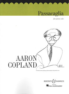 �y�� �y���i�z�y��񎞁A�[��1�T�ԁ`10���z�A�� �p�b�T�J���A Passacaglia (Copland) (Piano) /Aaron Copland�y���[���ւ�I���̏ꍇ���������z