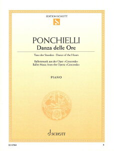 �y�� �y���i�z�y��񎞁A�[��1�T�ԁ`10���z�A�� ���̗x�� �i�u�W���R���_�v���j�iPiano Solo�j Dance of the Hours (from Gioconda) /Amilcare Ponchielli�y���[���ւ�I���̏ꍇ���������z