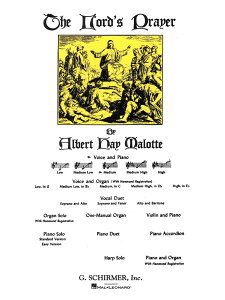 y yizy񎞁A[1Tԁ`10zA ̋Fipj Lordfs Prayer (Medium Voice (in C)) /Albert Hay Malotte