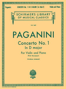 y yizy񎞁A[1Tԁ`10zA oCI\ @CIt 1 j  1y iViolin  Pianoj Concerto No 1 in D Major (First Movement) /Niccolo Paganiniy[ւ
