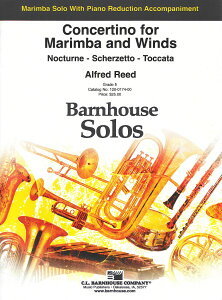 �y�� �y���i�z�y��񎞁A�[��1�T�ԁ`10���z�A�� �}�����o�\�� �}�����o�ƃo���h�̂��߂̃R���`�F���e�B�[�m �����t�� �i�s�A�m���t�Łj Concertino for Marimba and Winds (Solo & Pf) /Reed�y����E��