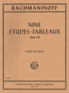 y yizy񎞁A[1Tԁ`10zA ̊G iKȏW OpD 39j iPianoj 9 EtudesTableaux Opus 39 /Sergei RachmaninoffyEȊOz