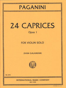 y yizy񎞁A[1Tԁ`10zA oCI\ 24̊z i124̃JvX 24 Caprices Opus 1 (Violin Solo) /Niccolo PaganiniyEȊOz
