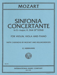 y yizy񎞁A[1Tԁ`10zA t σz KD 364 iViolin  Viola  Pianoj Symphonie Concertante in Eb Major K 364 /Wolfgang Amadeus MozartyEȊOz