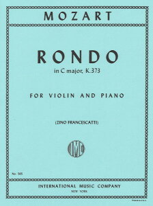 y yizy񎞁A[1Tԁ`10zA oCI\ h n KV373 iViolin  Pianoj Rondo in C Major K 373 /Wolfgang Amadeus Mozarty[ւȈꍇz