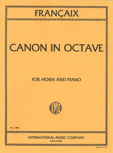 y yizy񎞁A[1Tԁ`10zA z\ IN^[̃Jm Canon in Octave (Horn & Piano) /Jean Francaixy[ւȈꍇz