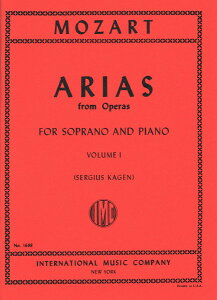 y yizy񎞁A[1Tԁ`10zA IyEAAW 1 ipj Arias from Operas Volume 1 (Soprano) /Wolfgang Amadeus MozartyEȊOz