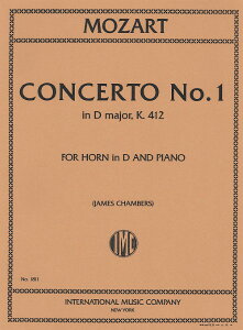 y yizy񎞁A[1Tԁ`10zA z\ zt 1 j KD412 iHorn in D  Pianoj Horn Concerto No. 1 in D Major K. 412 /Wolfgang Amadeus Mozarty[ւȈꍇ