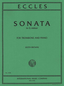 y yizy񎞁A[1Tԁ`10zA g{[\ \i^ gZ Sonata in G minor (Trombone & Piano) /Henry Ecclesy[ւȈꍇz