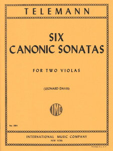 y yizy񎞁A[1Tԁ`10zA rIATu 6̃Jm\i^ i1st 2nd ʃp[gx2 ^ XRAj 6 Canonic Sonatas (Viola Duet) /Georg Philipp TelemannyEȊO