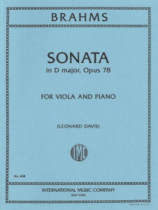 y yizy񎞁A[1Tԁ`10zA rI\ @CIE\i^ 1 j OpD 78 iViola  Pianoj Violin Sonata in D Major Opus 78 (Viola ver.) /Johannes BrahmsyEȊO