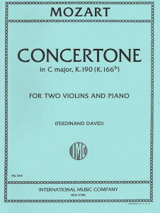 y yizy񎞁A[1Tԁ`10zA oCIATu R`Fg[l n KV190 iViolin Duet  Pianoj Concertone in C Major K. 190 /Wolfgang Amadeus MozartyEȊO