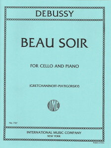 y yizy񎞁A[1Tԁ`10zA `F\ [ [ iCello  Pianoj Beau Soir /Claude Debussyy[ւȈꍇz