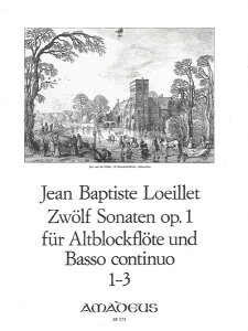 y yizy񎞁A[1Tԁ`10zA R[_[ 12̃\i^ OpD 1 1 i1ԁ`3ԁj 12 Sonatas Op. 1 Volume I (Treble Recorder & B.C.) /Jean Baptiste LoeilletyEȊOz