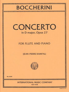 y yizy񎞁A[1Tԁ`10zA t[g\ t[gt j OpD 27 iFlute  Pianoj Flute Concerto in D Major Opus 27 /Luigi BoccheriniyEȊOz