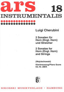 y yizy񎞁A[1Tԁ`10zA z\ 2̃zE\i^ 2 Sonatas (Horn(Cor Anglais) & Piano) /Luigi CherubiniyEȊOz