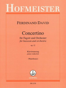 y yizy񎞁A[1Tԁ`10zA oX[\ t@Sbgt i12 iBassoon  Pianoj Concertino fur Fagott Op. 12 /Ferdinand DavidyEȊOz