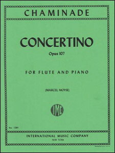 �y�� �y���i�z�y��񎞁A�[��1�T�ԁ`10���z�A�� �t���[�g�\�� �����t�� ��i107 �iFlute �� Piano�j Concertino Op 107 /Chaminade�y���[���ւ�I���̏ꍇ���������z