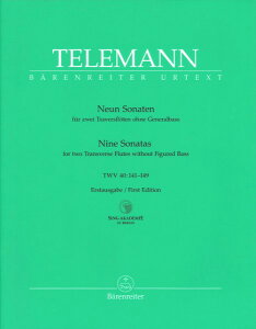 y yizy񎞁A[1Tԁ`10zA t[gATu 2{̃t[ĝ߂9̃\i^ iXRAj 9 Sonatas TWV40:141149 (Flute Duet) /Georg Philipp TelemannyEȊO