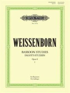 y yizy񎞁A[1Tԁ`10zA oX[ t@Sbg{ OpD 8 1 iSҗpj Bassoon Studies Op. 8 Volume 1 (Beginners) /Julius WeissenbornyEȊOz