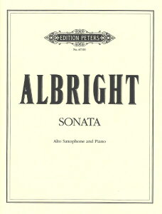 y yizy񎞁A[1Tԁ`10zA AgTbNX\ \i^ Sonata (Alto Saxophone & Piano) /William AlbrightyEȊOz
