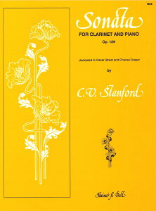 �y�� �y���i�z�y��񎞁A�[��1�T�ԁ`10���z�A�� �N�����l�b�g�\�� �N�����l�b�g�E�\�i�^ Op�D 129 Clarinet Sonata Op. 129 (Stainer and Bell) /Charles Villiers Stanford�y����E�����ȊO���������z