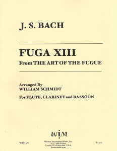 y yizy񎞁A[1Tԁ`10zA ؊ǃATu t[K̋Z@ 13 iFlute^Clarinet^Bassoonj Fuga 13 (Art of the Fugue) (Woodwind Trio) /J.S. Bachy[ւȈꍇz