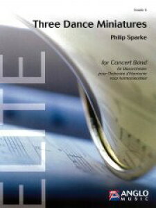 �y�� �y���i�z�y��񎞁A�[��1�T�ԁ`10���z�A�� �X���[�E�_���X�E�~�j�`���A Three Dance Miniatures /Philip Sparke�y���[���֕s���i�z�y����E�����ȊO���������z