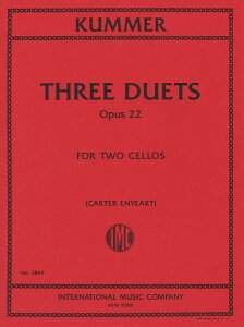 y yizy񎞁A[1Tԁ`10zA `FATu 3̓dt OpD 22 iCello Duet XRAj 3 Duets Opus 22 /Friedrich August KummeryEȊOz