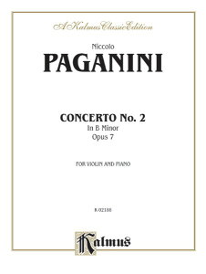 y yizy񎞁A[1Tԁ`10zA oCI\ @CIt 2 Z i7 iViolin  Pianoj Violin Concerto No. 2 in B Minor Opus 7 /Niccolo Paganiniy[ւȈ