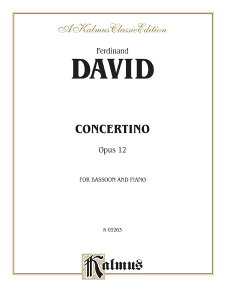y yizy񎞁A[1Tԁ`10zA oX[\ t@Sbgt i12 Concertino Op. 12 (Bassoon & Piano) /Ferdinand Davidy[ւȈꍇz