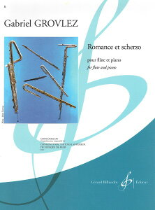 y yizy񎞁A[1Tԁ`10zA t[g\ }XƃXPcHiFlute  Pianoj Romance et Scherzo /Gabriel Grovlezy[ւȈꍇz